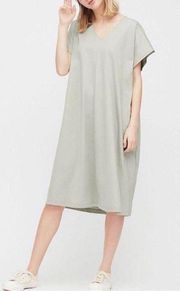 mercerized cotton short sleeve dress xs