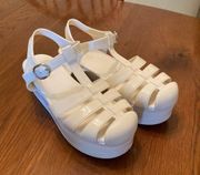 Jeffrey Campbell Platform Jelly Fisherman Sandals - Size 8