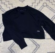 Cropped Black Sweatshirt