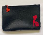 Betty Boop x Ipsy sequined heart zip cosmetic bag