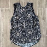 Haute Hippie Silk Snake Print Studded Top