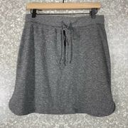 Caslon Charcoal Gray Jersey Knit Elastic Waist Skirt - Size Small - Drawstring