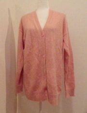 miu miu Rhinestone Pink Button Cardigan