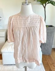 Isabel Marant Pink Metallic Stripe Blouse Size 36