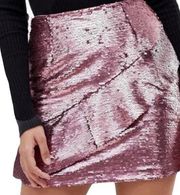 Glamorous Pink Sequined Skirt Size Medium