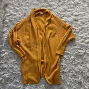 Yellow Knit Cardigan