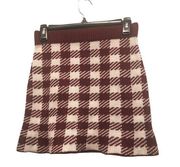 Listicle Houndstooth Sweater Skirt Size Small