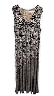 - V Neck Tulum Maxi Tank Dress - Sz. M