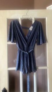 Sadie & Sage Blue Romper