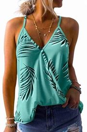 Gorgeous BLUE  sea foam tank sz L NWOT