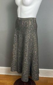 Peruvian Connection long maxi skirt large drop waist textured brown alpaca wool