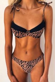 Tiger Print Bikini  
