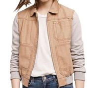 Anthropologie Hei Hei Excursion Bomber Jacket: Tan