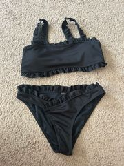 Black Frill Bikini