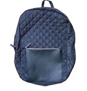 New DSW Black Quilted Front Backpack Large ~