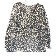 First Love Animal Print Top Medium 