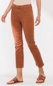 Lucky Brand Tangerine Orange Sweet n Crop Jeans size 6/28