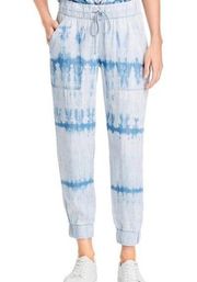 Bella Dahl blue chambray tie dye jogger pants XS