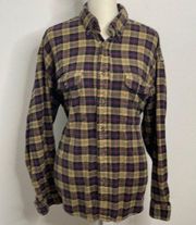 High Sierra cotton flannel button down shirt.  Size Large.