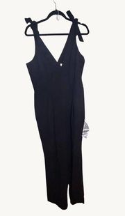 Dress the Population XL Black Jumpsuit Minimalist Classic Designer