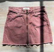 / Free People Denim A-Line Mini Skirt Size 24