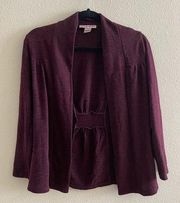 Burgundy Cardigan