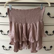 Brown Ruffle Skirt