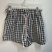 Wild Fable Black and White Gingham Shorts in Medium NWT