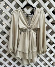 Satin Cut Out Romper