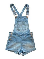 Jeans short denim overall romper light blue rosegold shorts