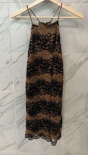 H Halston lace dress