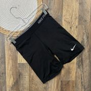 Nike  Pro Dri Fit Black Spandex Shorts Womens Size Small  7” Inseam