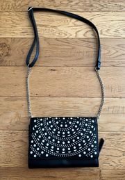 faux leather crossbody bags with mirror - NWOT