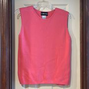 Vintage Sag Harbor Coral Sleeveless Dressy Sweater Tank Shell XL