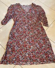 All Saints Dress Size Large Floral 