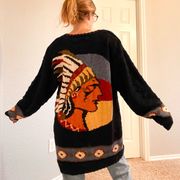 Vintage Marsh Landing Hand Knits Oversized Chief Cardigan