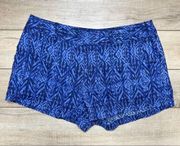 Cynthia Rowley Blue Ikat Linen Shorts Size 6