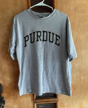 League City Vintage Style Purdue University Boilermakers T-shirt In Gray Size Medium