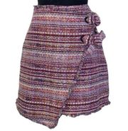 Halogen Tweed Multi-Colored Mini Skirt(Size 2 Petite)