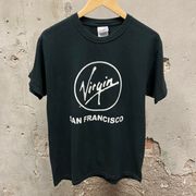 Vintage Virgin Radio San Francisco California CA Logo Short Sleeve T-Shirt Med M