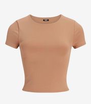 EXPRESS Body Contour High Compression Matte 90's Cropped Tee