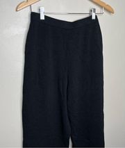 Vintage St. Johns Basics Black Trousers Flare Leg Size 6