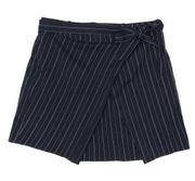 Banana Republic  | Navy Stripe Mini Wrap Skirt NWT