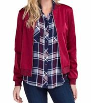 Maroon Bomber Jacket