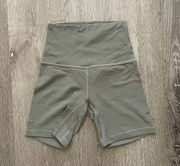 Lululemon Align Biker Short 6” In Grey Sage