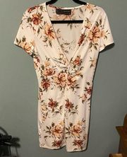 Tie Front Floral Dress