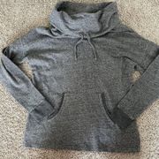 Sonoma Womens Gray Funnel Neck Medium Pullover Sweatshirt Kanga Pocket Cowl