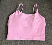 Fuchsia athletic workout crop top 