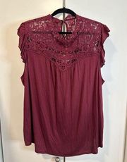 Self Esteem Lace Tank Top Women’s Size 3x NWT