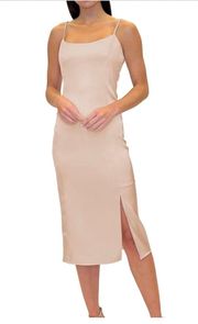 Satin Midi Slipdress